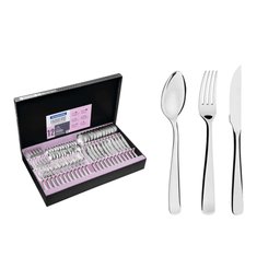 Faqueiro Tramontina Pacific em Aço Inox com Facas para Churrasco Acabamento Alto Brilho com Detalhes - 1