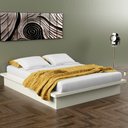Ver imagem 1 de Cama Japonesa King Size Baixa sem Cabeceira Mdf Tw29 Dalla Costa - Off White