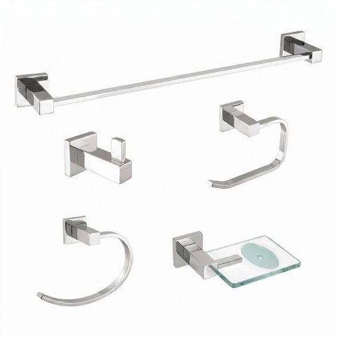 Kit de Acessório para Banheiro Athena 26310 Meber - Cromado