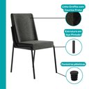 Ver imagem 7 de Conjunto Sala de Jantar 4 Cadeiras San Lorenzo Carraro