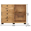 Ver imagem 5 de Cômoda Sapateira 2 Portas 2352 Freijó – Araplac