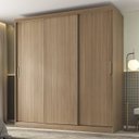 Ver imagem 1 de Guarda-Roupa 3 Portas Araçá CabeCasa MadeiraOriginals Marrom/Nogueira