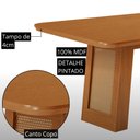 Ver imagem 6 de Mesa de Jantar Carolina 180 cm Tampo MDF Laminado Canto Copo com 6 Cadeiras Aline