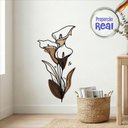 Ver imagem 1 de Adesivo Floral Boho Marrom Estilo Nórdico 45x90 Minimalista Mod.04