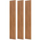 Ver imagem 5 de Painel Ripado de Madeira para Sala Quarto 134x183cm Bairon D03 Freijó - Lyam Decor