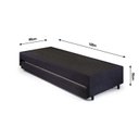 Ver imagem 2 de Bicama Solterio 88x188x28 Cm Suede Preto