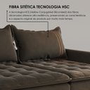 Ver imagem 6 de Sofá Cama Retrátil em Madeira Eucalipto e Veludo 200cm Flórida Marrom