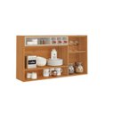 Ver imagem 3 de Armário Aéreo 2 Portas 120cm Vidro Reflecta Nicho Garrafeiro Nápoles Itatiaia