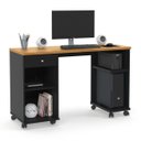 Ver imagem 2 de Mesa Computador 1 Gaveta Mari Preto Acetinado Cinamomo