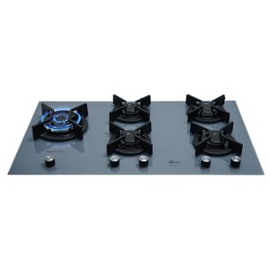 Fogao Cooktop Fischer 5q Tc Infinity Duo Gas Mesa Vidro