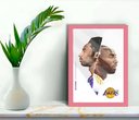 Ver imagem 1 de Quadro Decorativo Black Mamba + Vidro 33x25 Sala Escritório:rosa