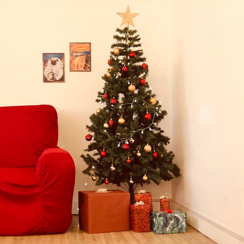 Árvore de Natal Pinheiro Luxo 1,80 Altura 750 Galhos - 7