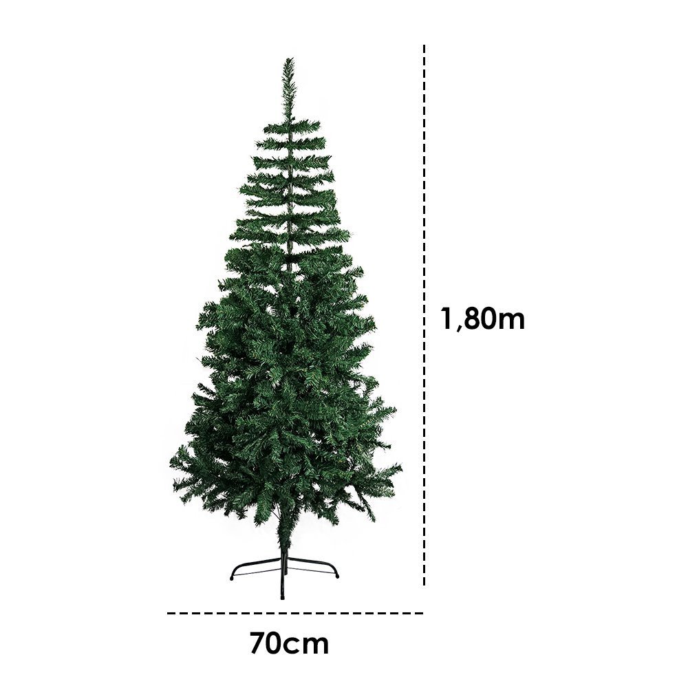 Árvore de Natal Pinheiro Luxo 1,80 Altura 750 Galhos - 3