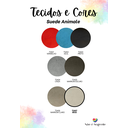 Ver imagem 3 de Cabeceira Estofada Queen 9 Blocos Não É Segredo Suede Animale Bege 160x90