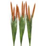 Capim Do Texas Verde E Laranja Planta Artificial 98x12cm 3pc - 1