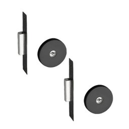 Kit 2 Fechaduras Tetra Pado Ix 11000 Preta Roseta Redonda - 1