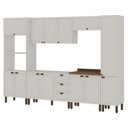 Ver imagem 2 de Cozinha Completa Modulada 6 Peças Provençal/Americano Branco/Ébano