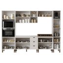 Ver imagem 5 de Cozinha Completa Modulada 6 Peças Provençal/Americano Branco/Ébano