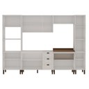 Ver imagem 4 de Cozinha Completa Modulada 6 Peças Provençal/Americano Branco/Ébano