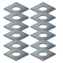 Ver imagem 3 de Kit 10 Arruela Quadrada 5/8 Galvanizada a Fogo Padrao