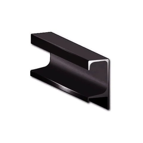 Perfil Puxador Alumínio Sp-046l para 18mm 03 Metros Preto Sp Alumínio 01 Unidade