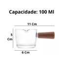 Ver imagem 2 de Molheira De Cristal Moderna Com Cabo Madeira Mesa Posta LYOR