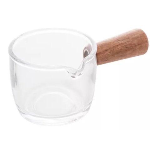 Molheira De Cristal Moderna Com Cabo Madeira Mesa Posta LYOR