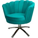 Ver imagem 3 de Kit Duas Poltronas Giratórias Pétalas Sued Premium Tiffany