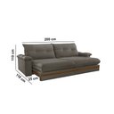 Ver imagem 6 de Sofá Avalon 02 Módulos de 100cm Br25cm Meu Sofá Online
