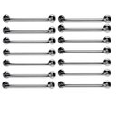 Ver imagem 1 de Barra de Apoio 60cm Aço Inox Kit 14 Unidades Gestante Banheiro Box Escada Suporte Corrimao Escada Re
