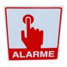 Placa de Sinalização Alarme 20x20 Cm - 1