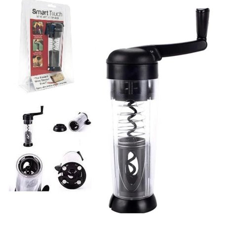Abridor Automatico Saca Rolha Smart Touch Garrafa Corta Lacre Manual Vinho
