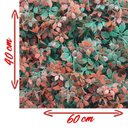 Ver imagem 2 de Kit 2 Placas Muro Inglês Jardim Vertical Artificial Avermelhada 40x60cm