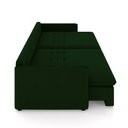 Ver imagem 7 de Sofá Reclinável e Retrátil Gandalf Bipartido 254cm Caixa Zero com Almofadas Veludo Verde G33 - Gran