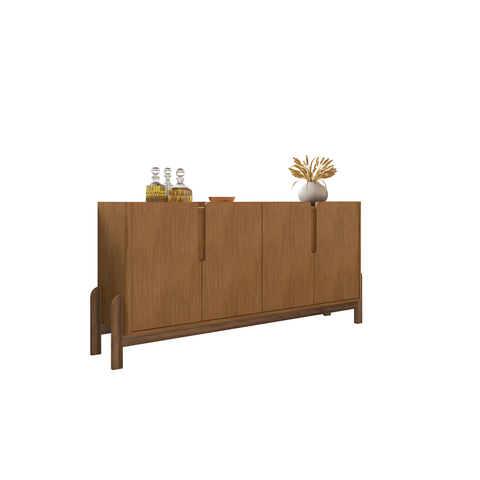 Buffet  Aparador Sala Lizz 170cm Marrom Cedro Casa D