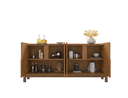 Ver imagem 2 de Buffet  Aparador Sala Lizz 170cm Marrom Cedro Casa D