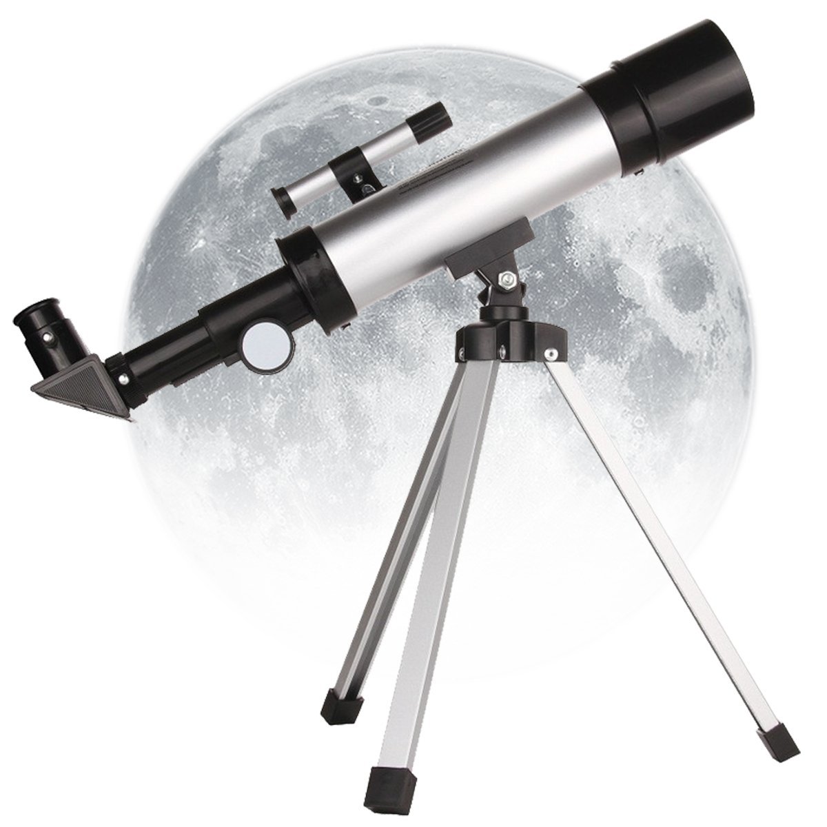 Telescópio Luneta Lunar Observação Astronômica com Tripé