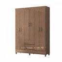 Ver imagem 1 de Guarda Roupa Casal com Pés 6 Portas 2 Gavetas Jequitiba New Opção