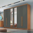 Ver imagem 1 de Guarda Roupa Roma 6 Portas 6 Gavetas Com Espelho Clic Móveis