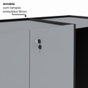 Ver imagem 4 de Armário Copa com Nicho para Frigobar Lado Direito 1,40 m X 0,60 m Multiuso com 2 Portas e