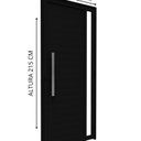 Ver imagem 3 de Porta de Alumínio de Giro Lambri com Puxador de 60 cm 215x95cm Lucasa Ideale Abertura Esquerda Preto