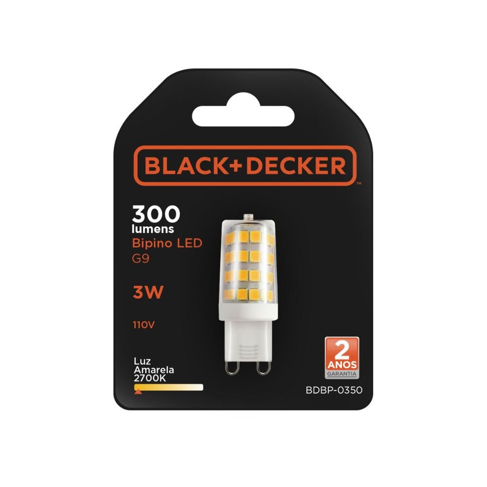 Lâmpada Led Luz Amarela Bipino 2w 2400k Black+decker 10 Pçs - 2