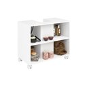 Ver imagem 5 de Cojunto para Banheiro 70cm Gabinete e Aéreo Multi Bertolini - Branco