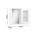 Ver imagem 2 de Cojunto para Banheiro 70cm Gabinete e Aéreo Multi Bertolini - Branco