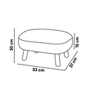 Ver imagem 5 de Poltrona e Puff Amamentação Balanço Madeira Jhessy Bouclê Grafite R04 - D’Rossi