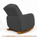 Ver imagem 6 de Poltrona e Puff Amamentação Balanço Madeira Jhessy Bouclê Grafite R04 - D’Rossi