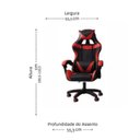 Ver imagem 2 de Cadeira Gamer para Escritório com Apoio para Braços Racer Plus