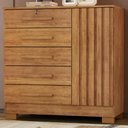 Ver imagem 2 de Comoda 5 Gavetas 1 Porta 99 cm Mary Cedro Rudk