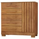 Ver imagem 1 de Comoda 5 Gavetas 1 Porta 99 cm Mary Cedro Rudk