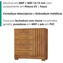 Ver imagem 5 de Comoda 5 Gavetas 1 Porta 99 cm Mary Cedro Rudk